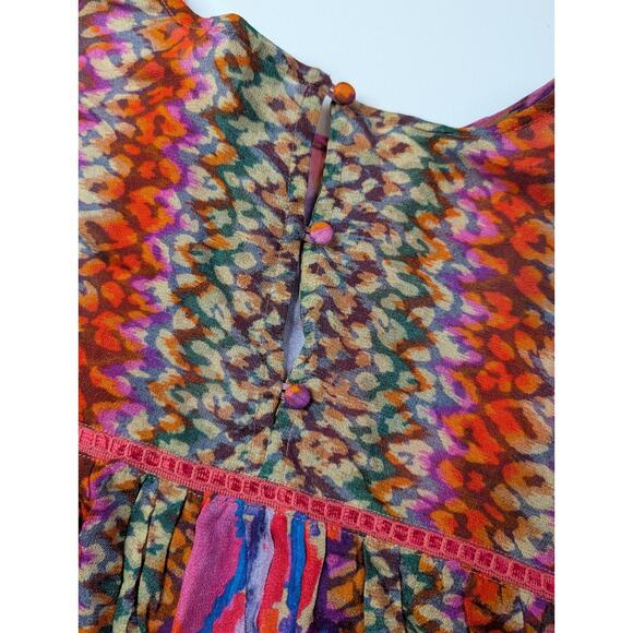 nwt ANTHROPOLOGIE BL-NK LONDON sz M Miranda Peasant Blouse - Picture 12 of 13